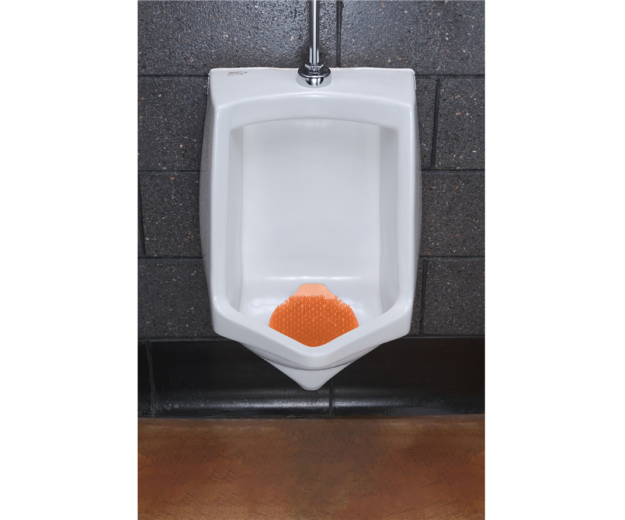 Fresh Products Tidal Wave Orange Urinal Screen (8 in. x 7.25 in. x 1 in., 6/Box, 6 Boxes/Case)